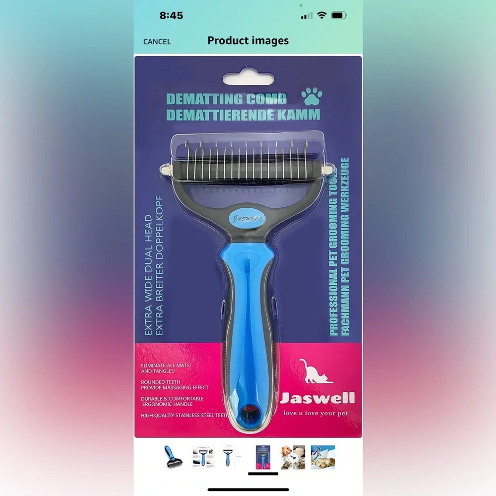 New pet grooming tool
